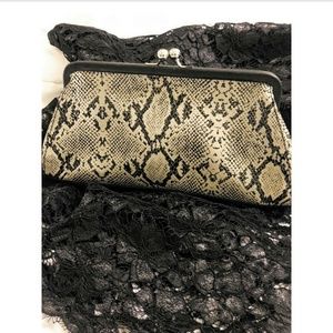 Relic Snakeskin Clutch